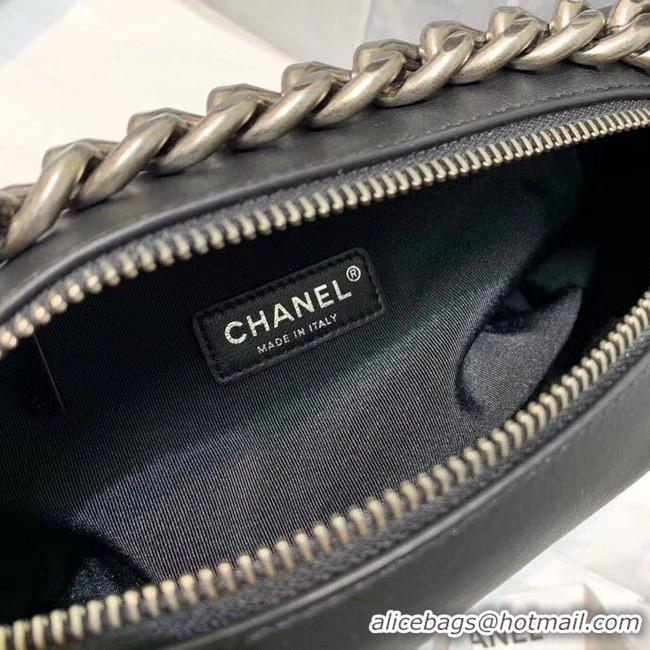 Wholesale Grade Chanel Original Soft Leather Small Shoulder bag AS0592 black