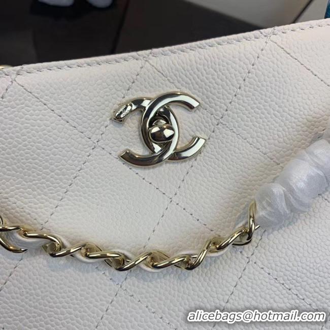 Spot Bulk Chanel Small Calfskin hobo bag AS1461 white