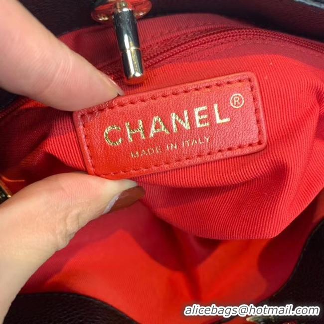 AAAAA Cheapest Chanel Small Calfskin hobo bag AS1461 black