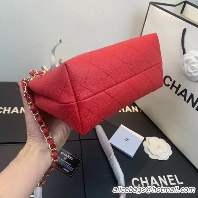 Best Cheap Chanel Small Calfskin hobo bag AS1461 red