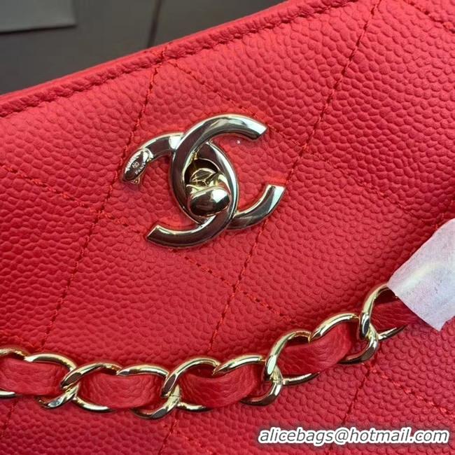 Best Cheap Chanel Small Calfskin hobo bag AS1461 red