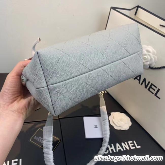 Low Cost Grade Chanel Small Calfskin hobo bag AS1461 grey