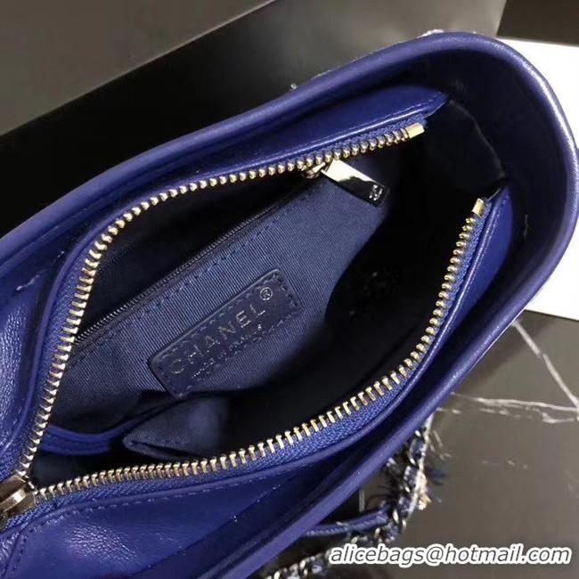 Inexpensive Chanel gabrielle small hobo Denim bag A91810 blue