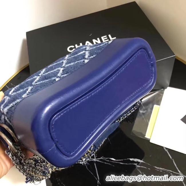 Inexpensive Chanel gabrielle small hobo Denim bag A91810 blue