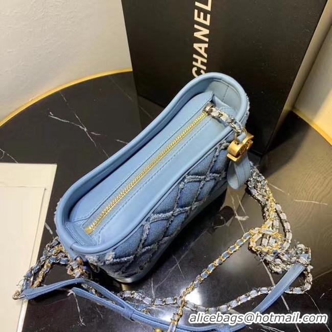 New Design Chanel gabrielle small hobo Denim bag A91810 light blue