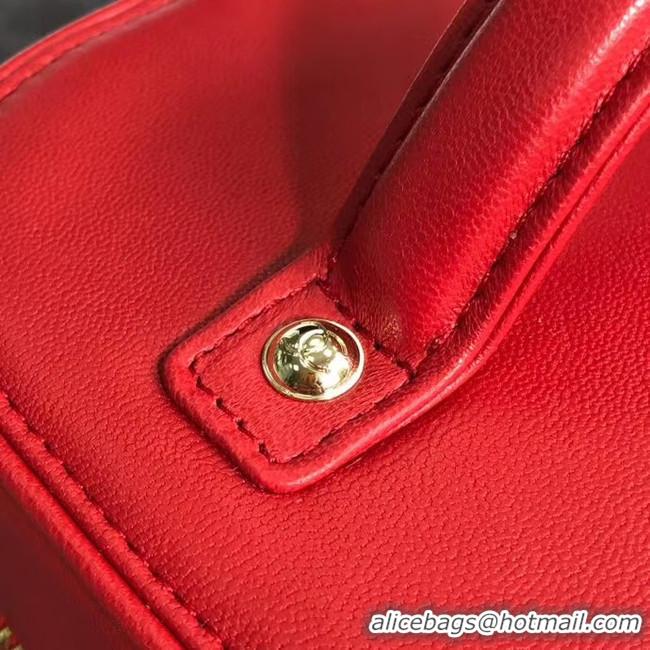 Best Price CHANEL vanity case Gold-Tone Metal AS1336 red