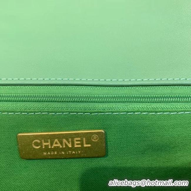 Best Cheap CHANEL 19 Flap Bag Crocodile Leather AS1160 green