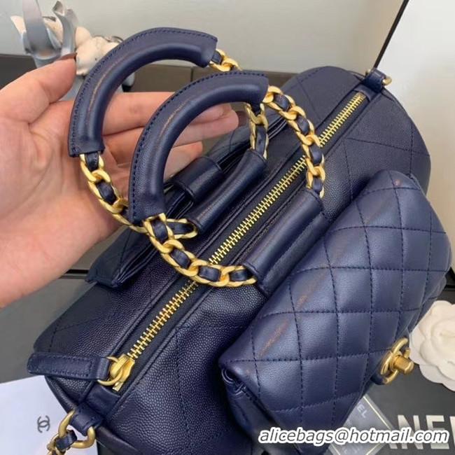 Free Shipping Discount CHANEL Bowling Bag AS1359 Navy