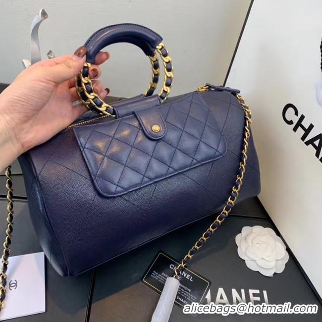 Free Shipping Discount CHANEL Bowling Bag AS1359 Navy