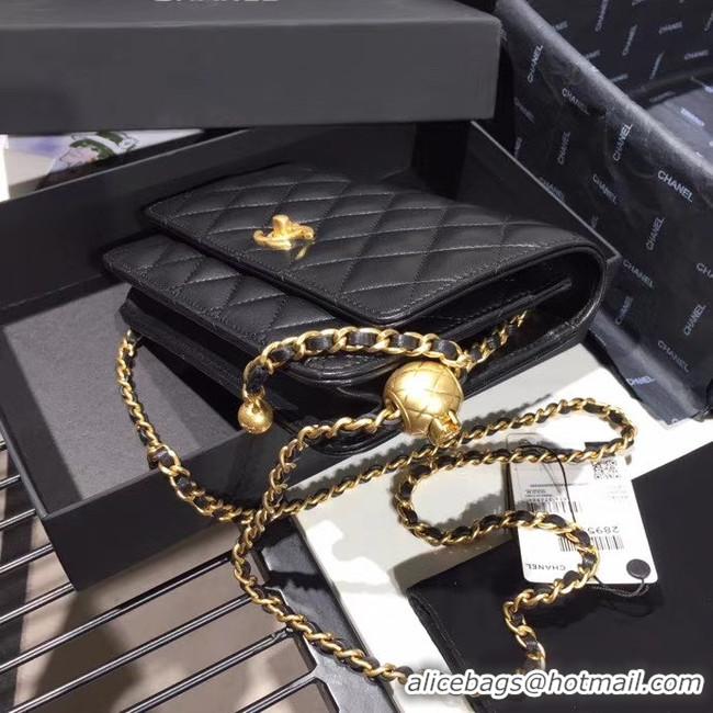 Top Quality Chanel Original Small classic Sheepskin flap bag AS33814 black