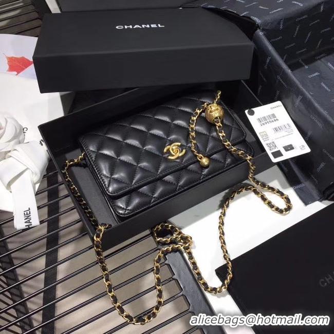 Top Quality Chanel Original Small classic Sheepskin flap bag AS33814 black