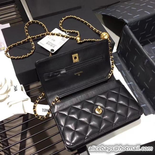 Top Quality Chanel Original Small classic Sheepskin flap bag AS33814 black