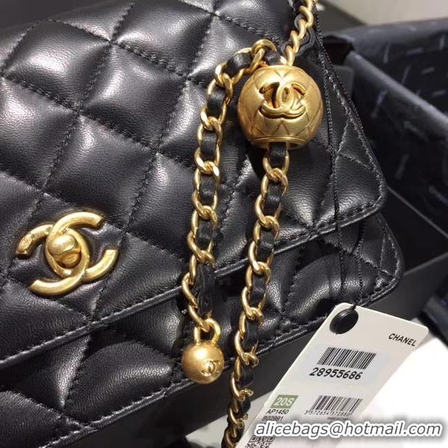 Top Quality Chanel Original Small classic Sheepskin flap bag AS33814 black