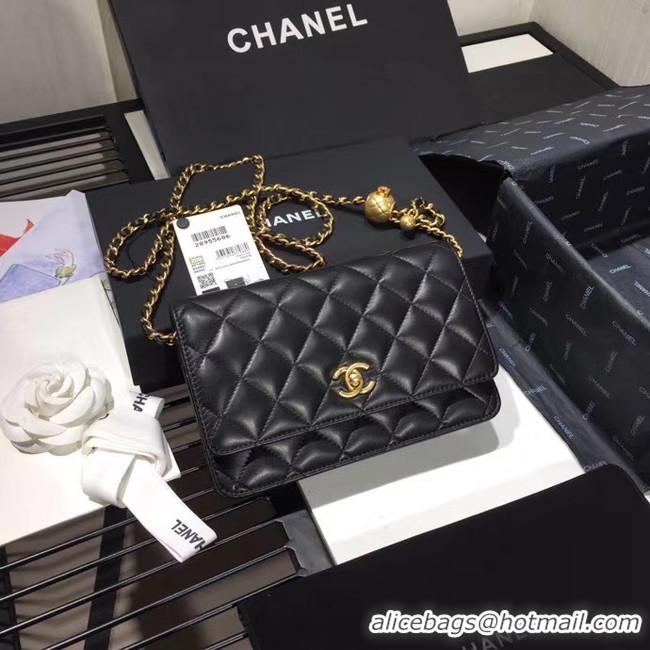 Top Quality Chanel Original Small classic Sheepskin flap bag AS33814 black