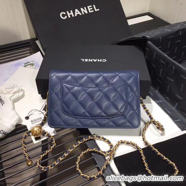 New Product Chanel Original Small classic Sheepskin flap bag AS33814 blue