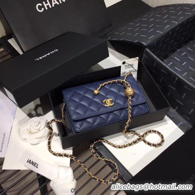 New Product Chanel Original Small classic Sheepskin flap bag AS33814 blue