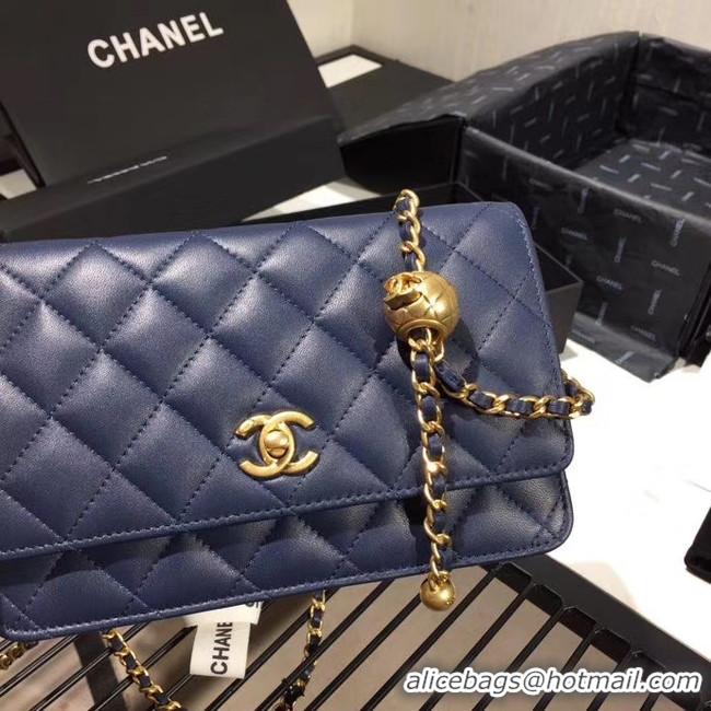 New Product Chanel Original Small classic Sheepskin flap bag AS33814 blue