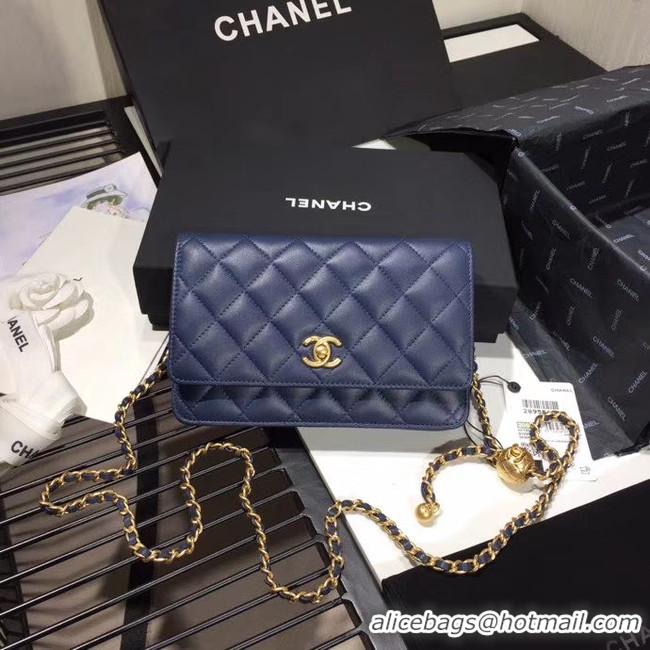 New Product Chanel Original Small classic Sheepskin flap bag AS33814 blue