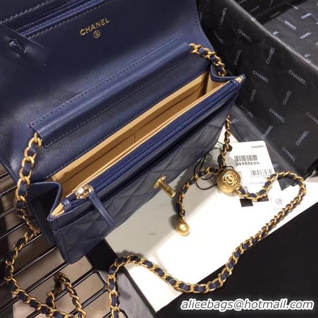 New Product Chanel Original Small classic Sheepskin flap bag AS33814 blue