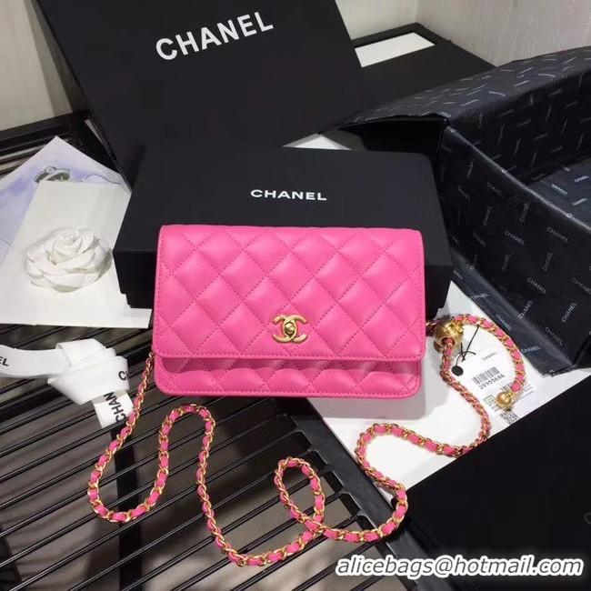 Luxury Classic Chanel Original Small classic Sheepskin flap bag AS33814 rose