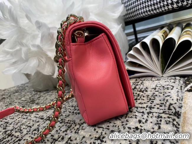 High Quality Cheap Chanel Lambskin flap bag AS1514 pink