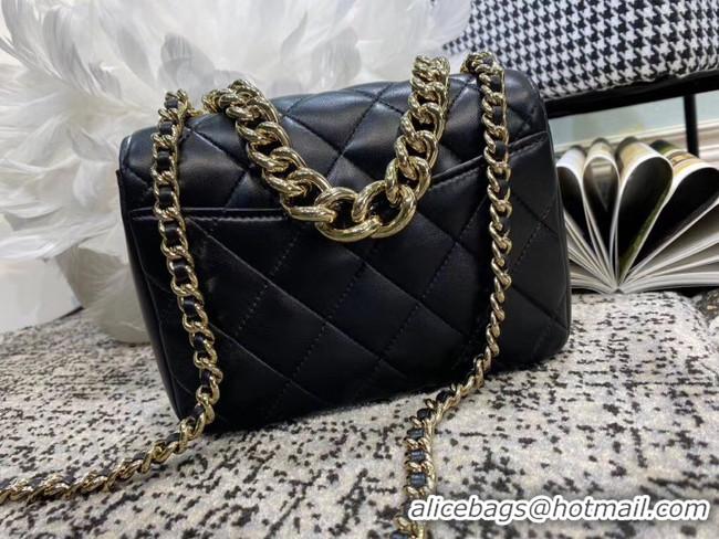 AAAAA Wholesale Chanel Lambskin flap bag AS1514 black