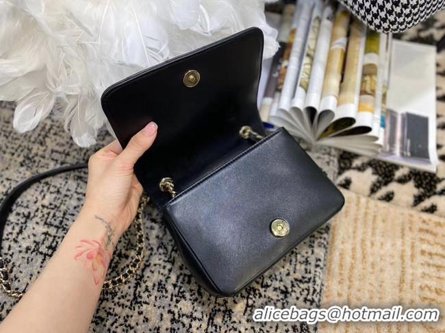 AAAAA Wholesale Chanel Lambskin flap bag AS1514 black