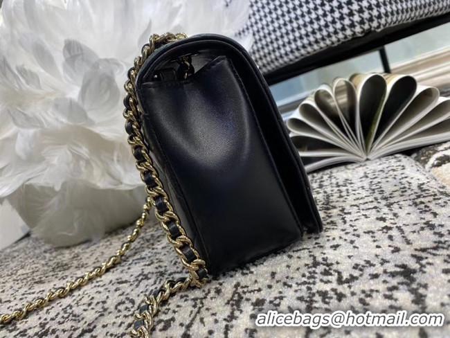 AAAAA Wholesale Chanel Lambskin flap bag AS1514 black