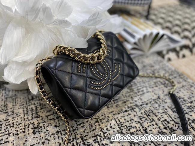 AAAAA Wholesale Chanel Lambskin flap bag AS1514 black