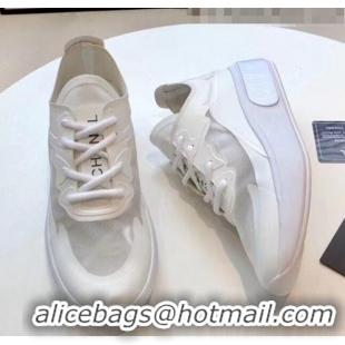 Traditional Discount Chanel Calfskin & Mesh Sneaker G52105 White 2020