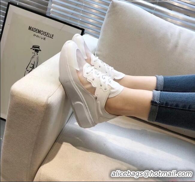 Traditional Discount Chanel Calfskin & Mesh Sneaker G52105 White 2020