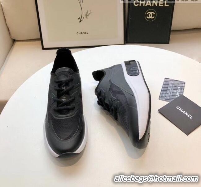 Trendy Design Chanel Calfskin & Mesh Sneaker G52106 Black 2020