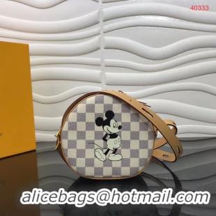 Top Quality Louis Vuitton Damier Azur Canvas BOITE CHAPEAU SOUPLE Disney x Mickey Mouse N40333