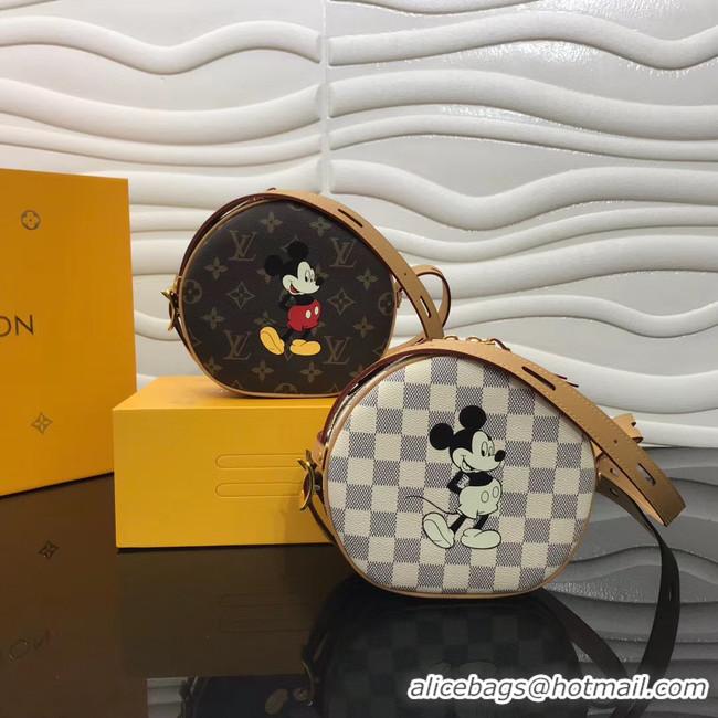 Top Quality Louis Vuitton Damier Azur Canvas BOITE CHAPEAU SOUPLE Disney x Mickey Mouse N40333