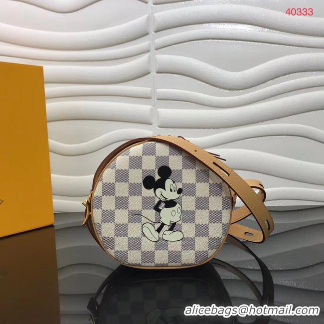 Top Quality Louis Vuitton Damier Azur Canvas BOITE CHAPEAU SOUPLE Disney x Mickey Mouse N40333