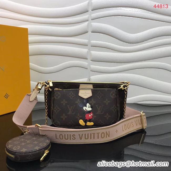 New Design Louis Vuitton Original Monogram Canvas Disney x Mickey Mouse M44823 pink