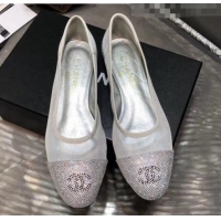 Free Shipping Discount Chanel Mesh Ballerina GG1716 Silver 2020