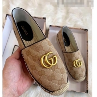 Imitation Gucci GG Matelassé Canvas Espadrille G1410 Beige/Black 2020