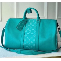 New Product Louis Vuitton Keepall 45 Bandoulière Travel Bag M53764 Green 2019