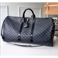 Buy Grade Louis Vuitton Damier Graphite Canvas Keepall Bandouliere 55 N41413