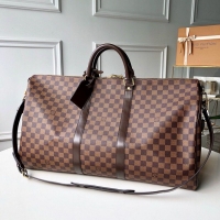 Purchase Louis Vuitton Damier Ebene Canvas Keepall Bandouliere 55 Bag N41414