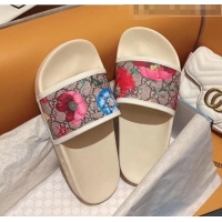 Famous Brand Gucci GG Flora Print Slide Sandal 602096 2020 (For Women and Men)