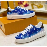 Top Quality Louis Vuitton LV Escale Time Out Sneaker in Monogram Canvas LV2706 Blue 2020