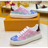 Discount Louis Vuitton LV Escale Time Out Sneaker in Monogram Canvas LV0201 Pink 2020