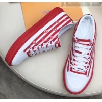 Buy Discount Louis Vuitton Canvas LV Escale Stellar Sneaker 1A7U53 Red 2020