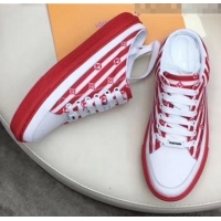 Top Quality Louis Vuitton Canvas LV Escale Stellar Slip-on Sneaker LV0640 Red 2020