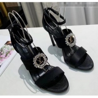 Best Cheap Louis Vuitton Satin Madeleine Platform Sandal LV0650 Black 2020