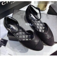 Grade Design Chanel Mary Janes Ballerina in Calfskin & Grosgrain G36048 Black 2020