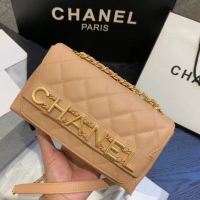 Fashionable Chanel small Flap Bag Original Sheepskin Leather AS1490 apricot