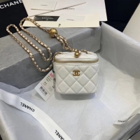 Well Crafted Chanel Original Small classic chain box handbag AP1447 white